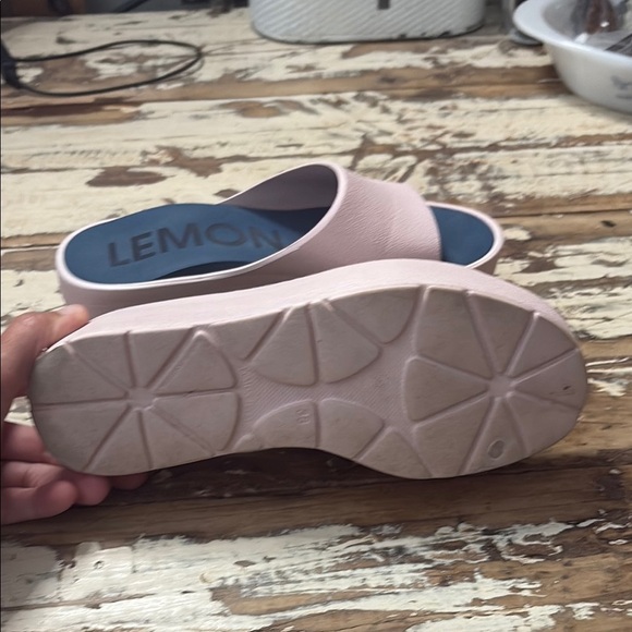 Pink Slide Sandals with Chunky Sole - Picture 5 of 10